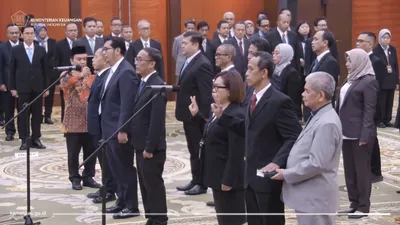 Suahasil Lantik 4 Pejabat Eselon II DJP dan 2 Pejabat Sekretariat Pengadilan Pajak
