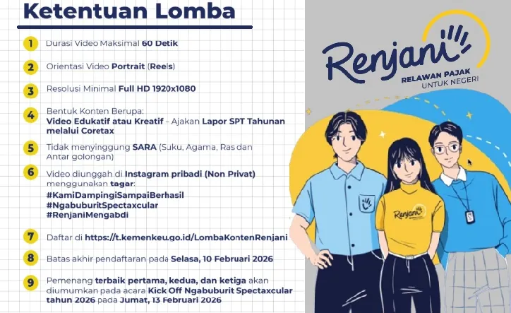 DJP Ajak Relawan Pajak Adu Kreativitas lewat Lomba Konten Coretax