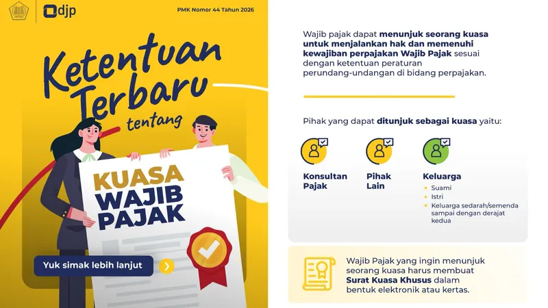 Siapa Saja Pihak yang Dapat Ditunjuk Menjadi Kuasa Wajib Pajak?