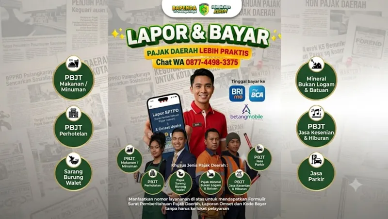 Bapenda Palangka Raya Hadirkan Layanan WhatsApp untuk Pelaporan dan Pembayaran Pajak Daerah