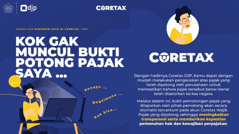 Sebab-Sebab Bukti Potong Tidak Muncul di Coretax